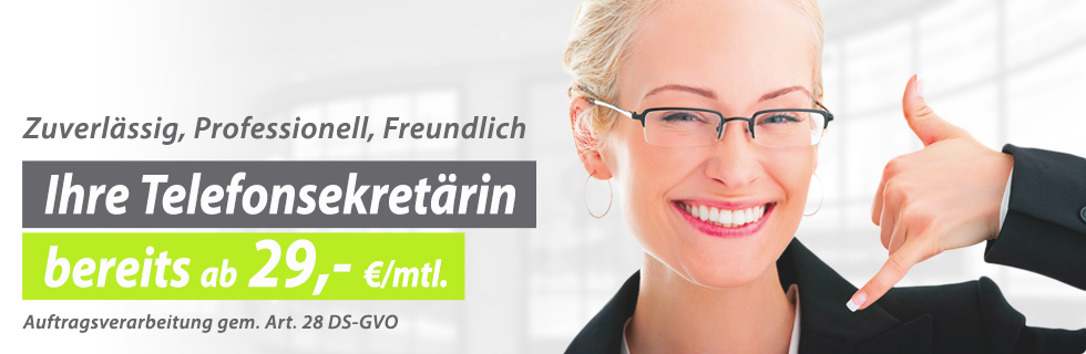 Emilie&reg; Ihre Telefonsekret&auml;rin, bereits ab 29,- &euro;/Monat